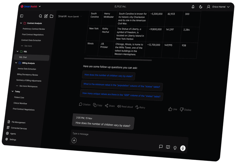 SmartAssist Query Table